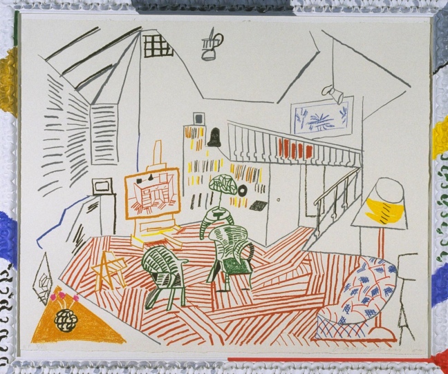 Pembroke Studio Interior 1984 by David Hockney born 1937